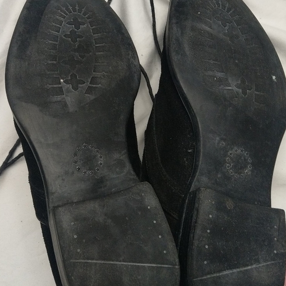 Mike Konos Black Suede Wingtips - Picture 4 of 5